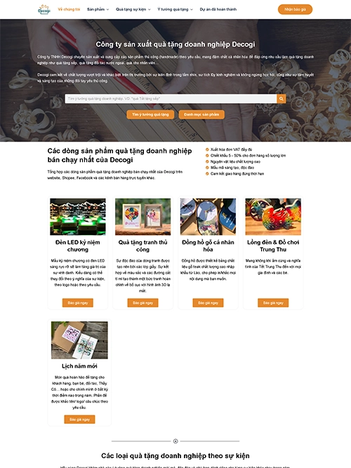 Giao diện website Quab2b.com do Y Chóc thiết kế